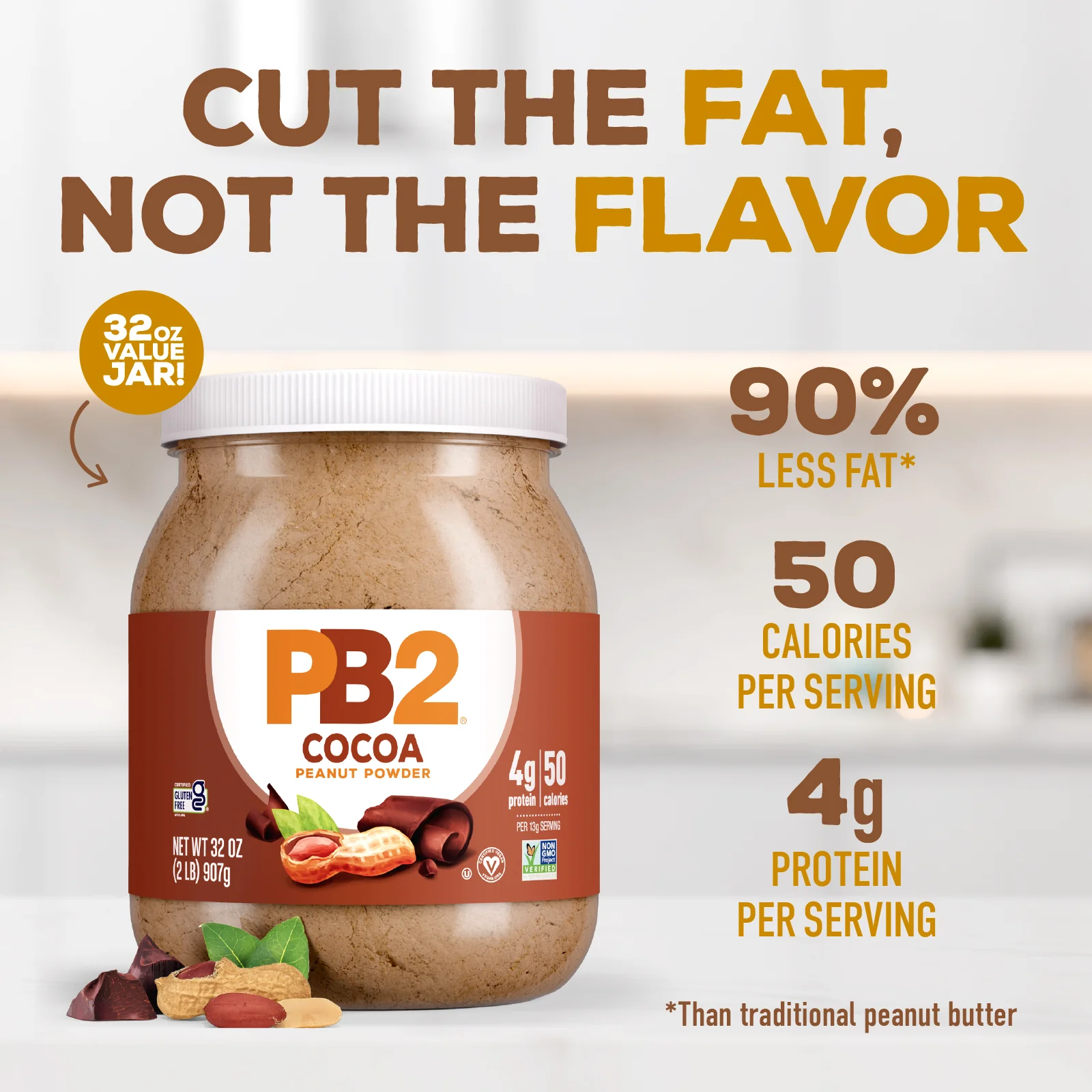 PB2 - Powdered Peanut Butter - Cocoa - Image 4