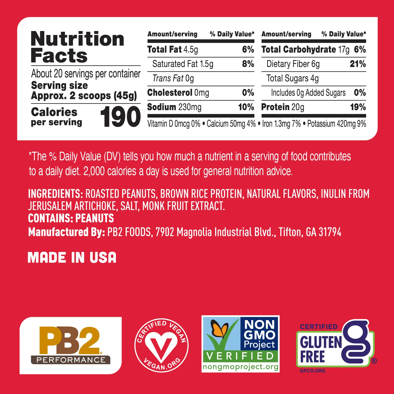 PB2 Special Bundle - Performance Peanut with Cocoa and Peanut with Vanilla - Image 3
